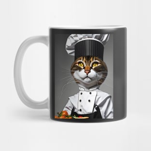 Chef Cat - Modern Digital Art Mug